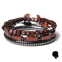 Bracelet Africain en Pierre Hematite