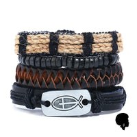 Bracelet Africain Homme Cuir