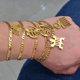 Bracelet Africain Or Symbole Adinkra