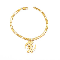 Bracelet Africain Or Symbole Adinkra