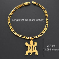 Bracelet Africain Or Symbole Adinkra