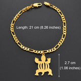 Bracelet Africain Or Symbole Adinkra
