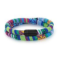 Bracelet Corde Africain Bleu
