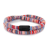 Bracelet Corde Africain Rose
