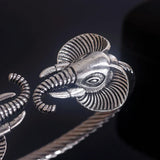 Bracelet Jonc à Tête d’Éléphant