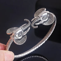 Bracelet Jonc à Tête d’Éléphant