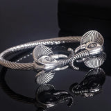 Bracelet Jonc à Tête d’Éléphant
