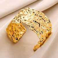 Bracelet Manchette Africain Or Granulé