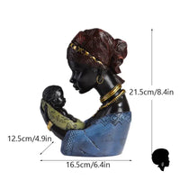 Buste Femme Africaine Avec Bébé