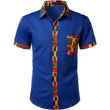 Chemise africaine Homme Kente à Manches Courtes