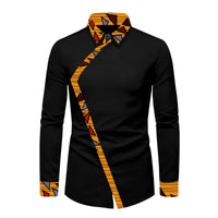 Chemise Africaine Homme Manche Longue Noire