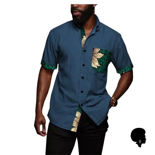 Chemise africaine discount homme manche courte