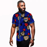 Chemise Manches Courtes Imprimé Africain