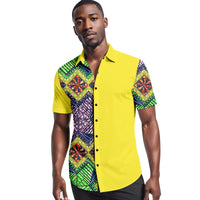 Chemise Manches Courtes Motif Africain