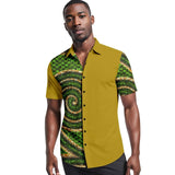 Chemise Manches Courtes Motif Africain