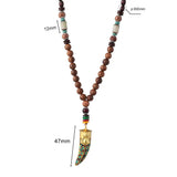 Collier Africain en Bois