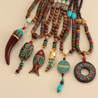 Collier Africain en Bois