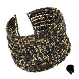 Collier Africain en Perles Multicouches