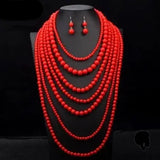 Collier Africain Long Cou