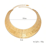 Collier Africain Métal Tour De Cou Dorée