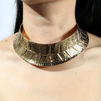 Collier Africain Métal Tour De Cou Dorée