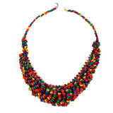 Collier Africain Perles Multicolores