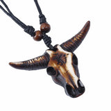 Collier Africain Tête De Buffle