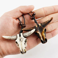 Collier Africain Tête De Buffle