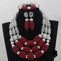 Collier Africain Traditionnel en Corail