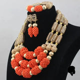 Collier Africain Traditionnel en Corail