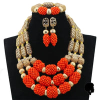 Collier Africain Traditionnel en Corail