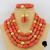 Collier Africain Traditionnel en Corail