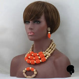 Collier Africain Traditionnel en Corail