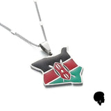 Collier Carte du Kenya