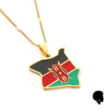 Collier Carte du Kenya