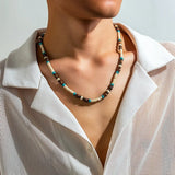 Collier De Perles Africain Homme