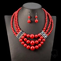Colliers Africains Grosses Perles