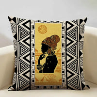 Coussin Femme Africaine Zébré