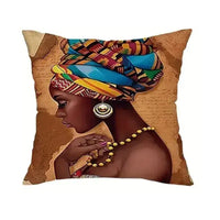 Coussin Motif Femme Africaine