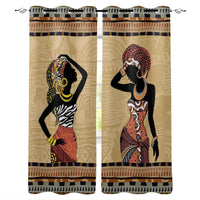 Double Rideaux Occultant Femme Africaine