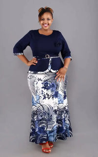 Ensemble Africain Femme Veste Et Jupe