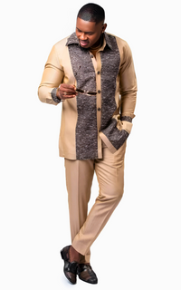 Ensemble Africain Homme Camel