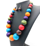 Ensemble Collier Boule Africain