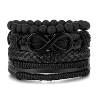 Ensemble de Bracelet Africain Vintage en Cuir
