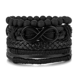Ensemble de Bracelet Africain Vintage en Cuir