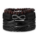 Ensemble de Bracelet Africain Vintage en Cuir