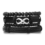 Ensemble de Bracelet Africain Vintage en Cuir