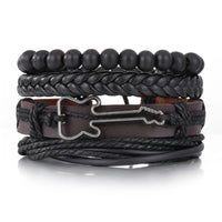 Ensemble de Bracelet Africain Vintage en Cuir
