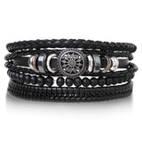 Ensemble de Bracelet Africain Vintage en Cuir