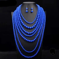 Ensemble de Collier Africain en Perles